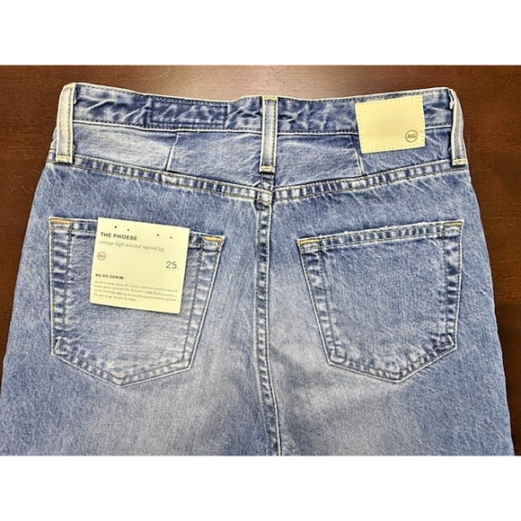 AG Adriano Goldschmied The Phoebe Vintage High Waisted Tapered Leg Jeans Size 25 - Picture 8 of 16